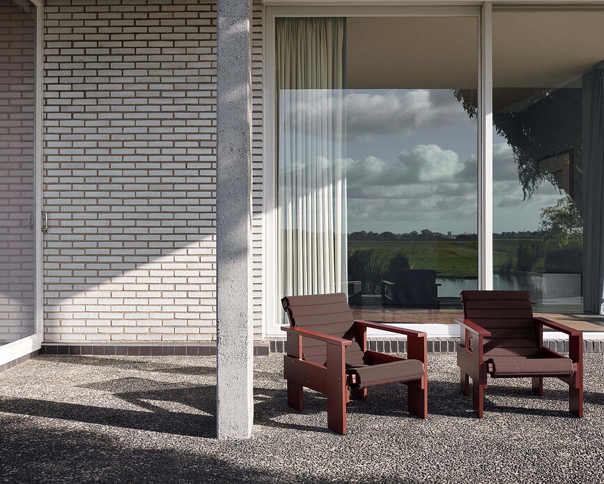 Cojín acolchado para sillón Crate, gris