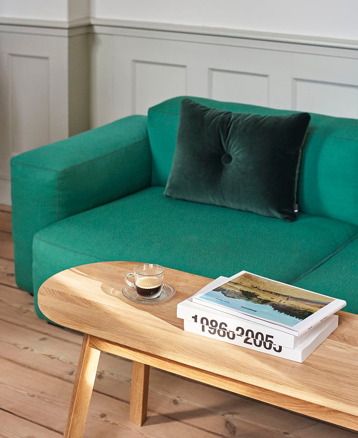 Cojín decorativo Dot Soft, 45 x 60 cm, verde oscuro