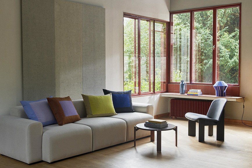 Cojín decorativo Ram, beige y amarillo