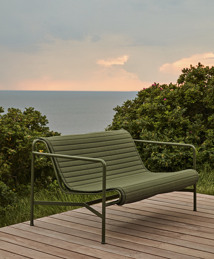 Cojín para banco de jardín Palissade 107,5 x 104,5 cm, gris