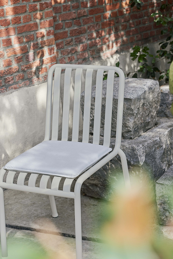 Cojín para silla de jardín Palissade 37 x 37 cm, gris