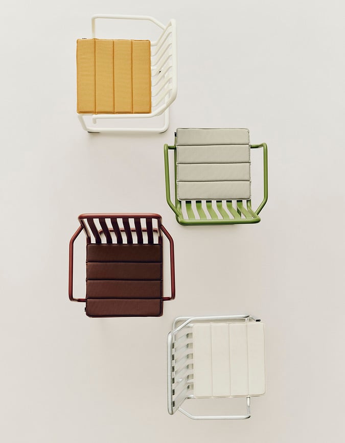 Cojín para silla de jardín Terrazza 40 x 40 cm, rojo oscuro