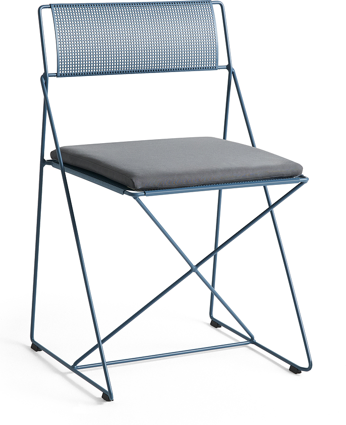 Cojín para Silla de Jardín X-Line, 42,5 x 39 cm, gris claro