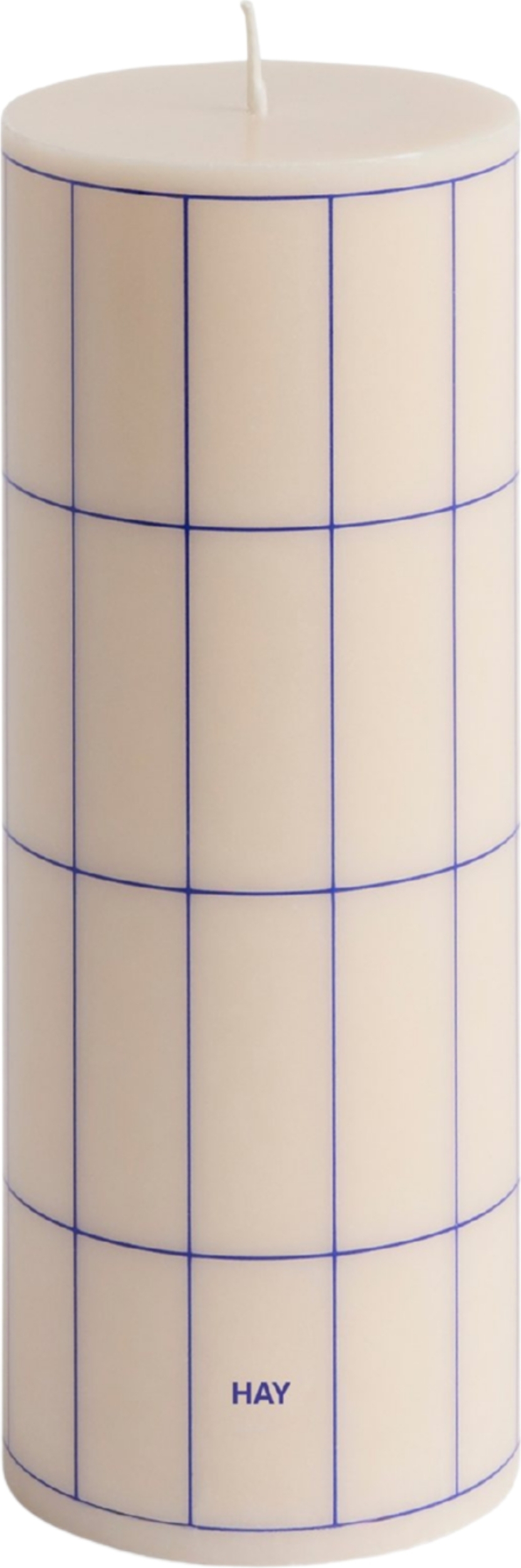 Column M Kerze creme-blau