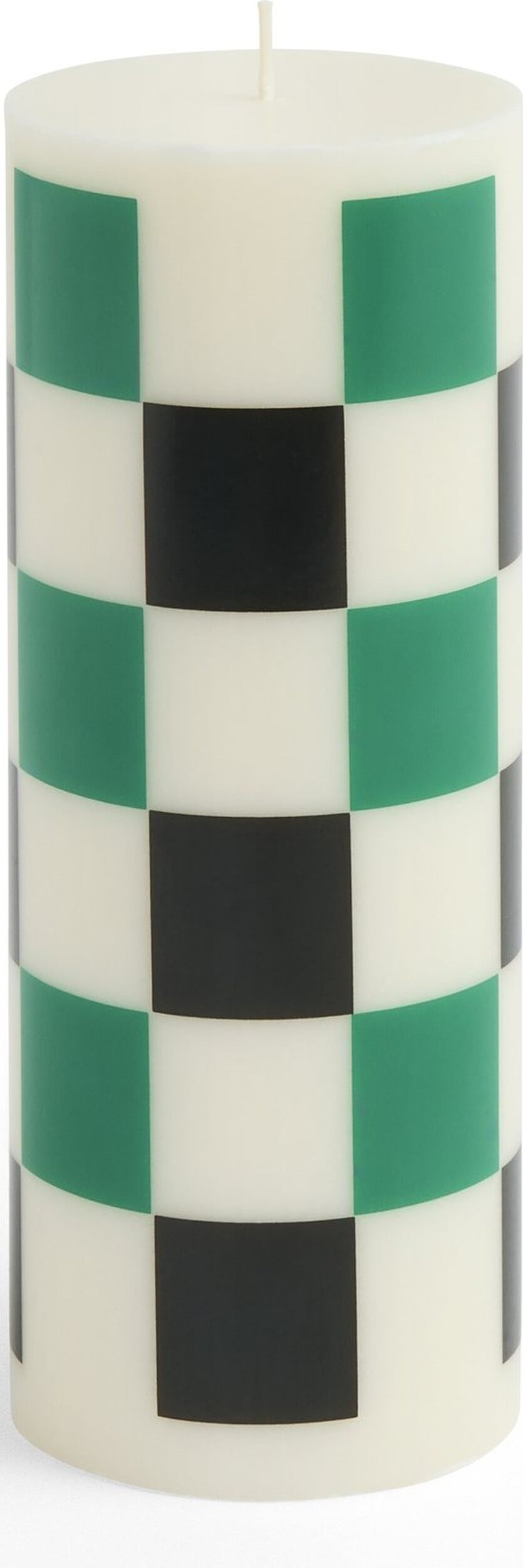 Column M Kerze, grün-schwarz
