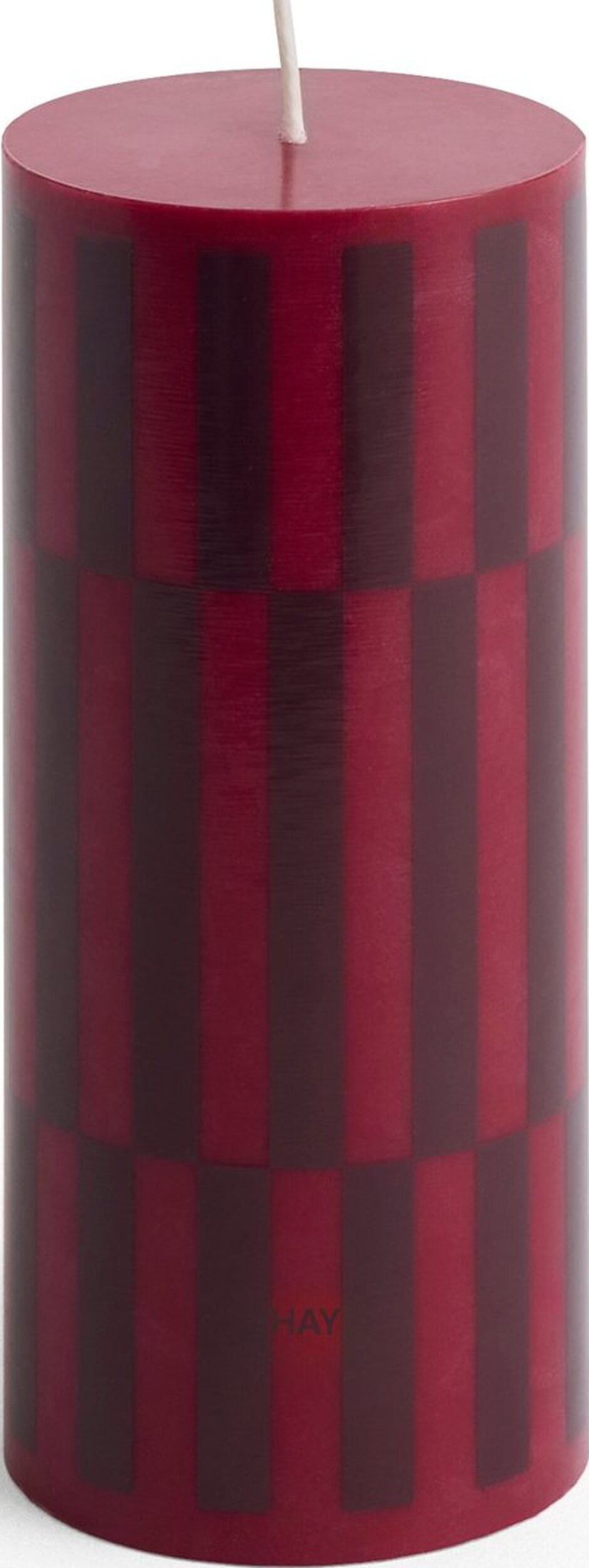 Column S Kerze bordeauxrot