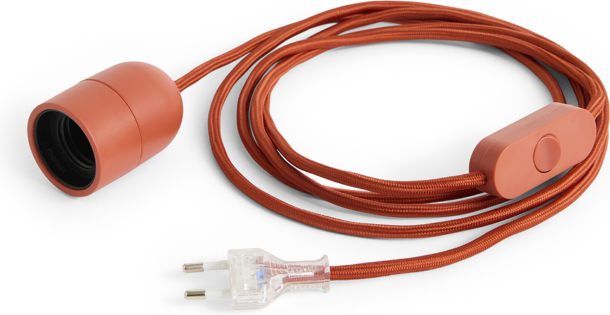 Common Kabel za namizno svetilko, 240 cm, rdeč