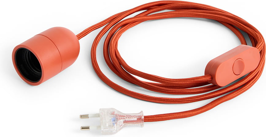 Common tafellampsnoer 240 cm, rood