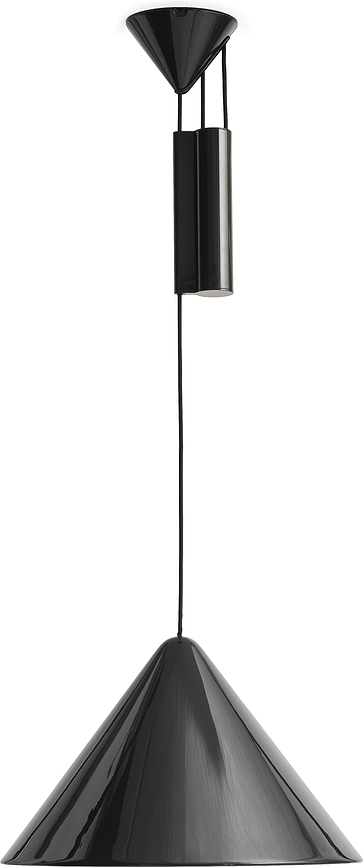 Compass állítható függőlámpa, 43 cm, fekete