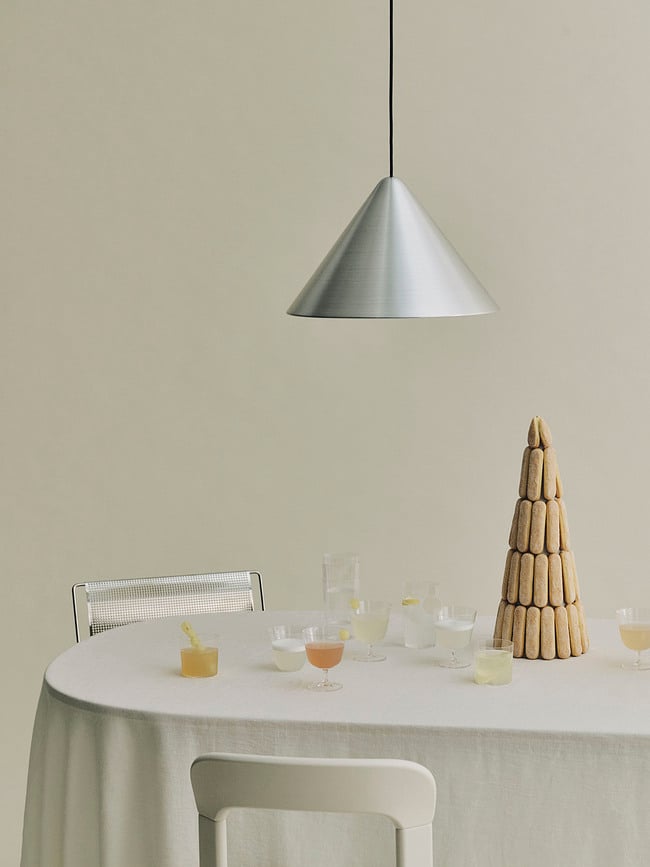 Compass Viseća lampa 43 cm srebrna