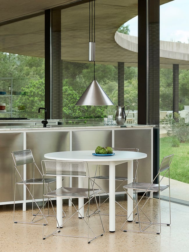 Compass Viseća svjetiljka podesiva 43 cm srebrna