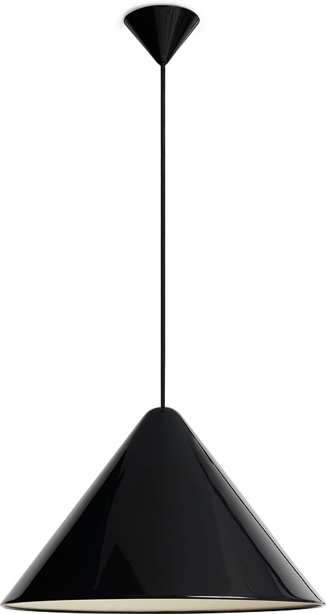 Compass Viseča svetilka, 43 cm, črna