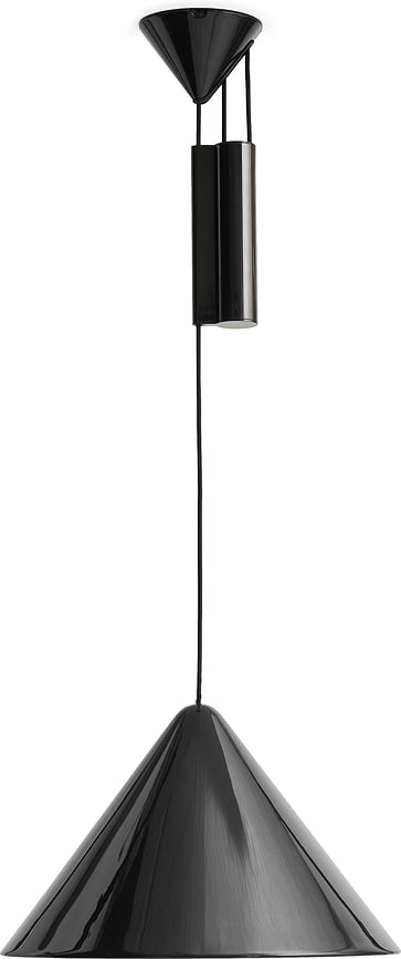 Compass Viseča svetilka nastavljiva, 43 cm, črna