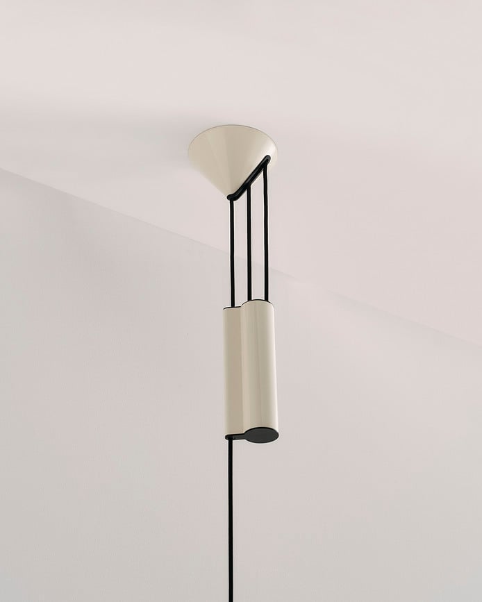 Compass Viseča svetilka nastavljiva, 43 cm, srebrna