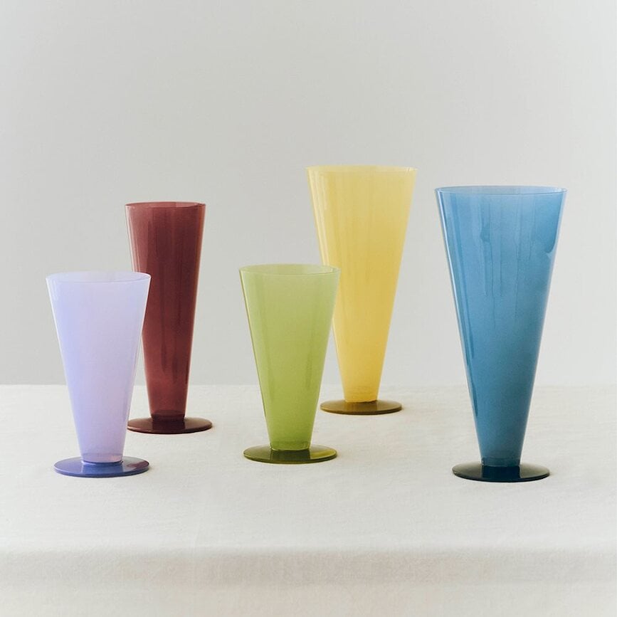 Conical Vase conique S, vert clair