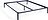 Connect Bettgestell 160 x 200 cm marineblau