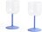 Copas de Vino Tinto, azules, Pack de 2