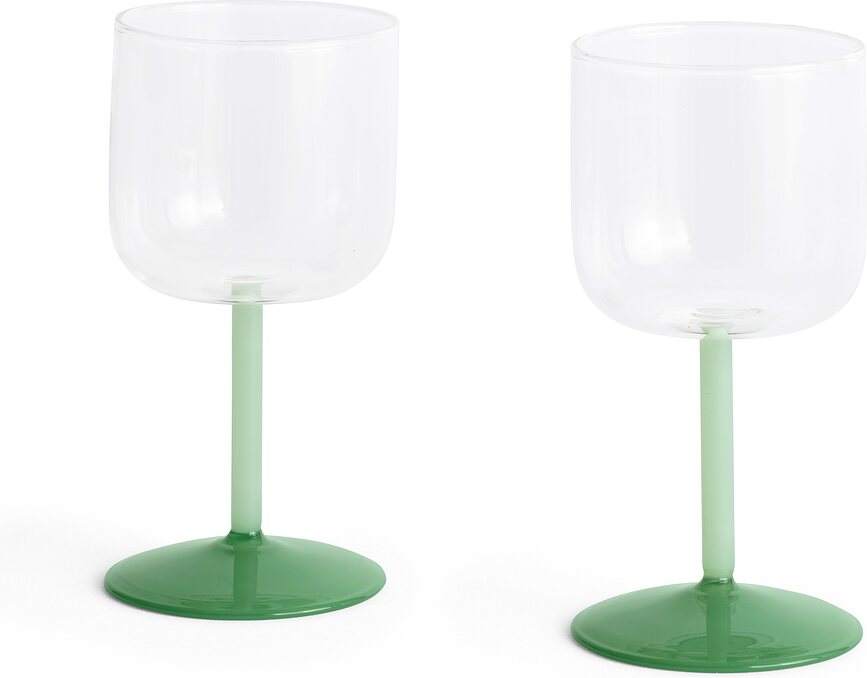 Copas de Vino, verdes, Pack de 2 unidades
