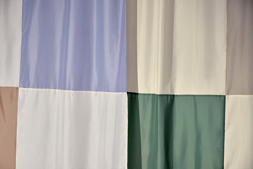 Cortina de Ducha Check, verde