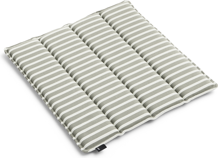 Coussin de chaise de jardin Terrazza à rayures 40 x 40 cm, gris et blanc