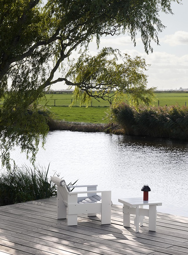 Coussin matelassé pour fauteuil de relaxation Crate, gris