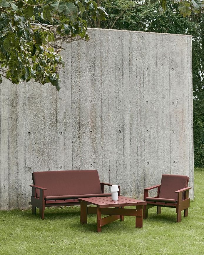 Coussin pour canapé de jardin Crate, gris