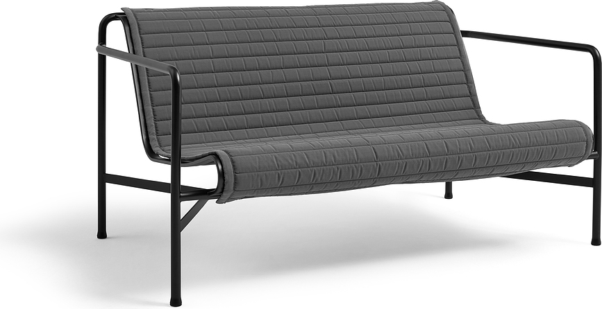 Coussin pour canapé de jardin Palissade 125 x 115,5 cm gris