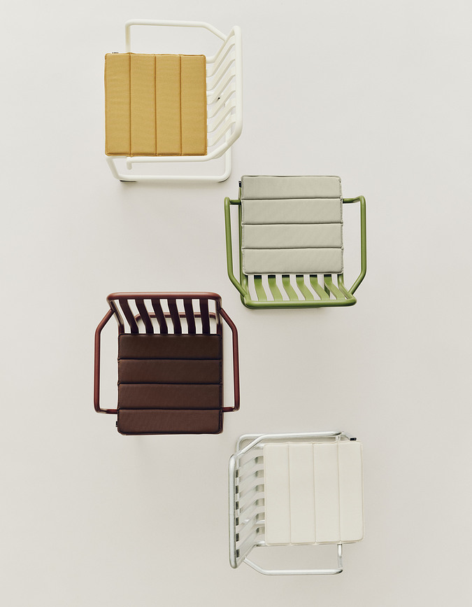 Coussin pour chaise de jardin Terrazza 40 x 40 cm, jaune