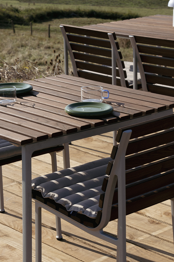 Coussin pour chaise de jardin Traverse 46,5 x 39,5 cm, gris foncé