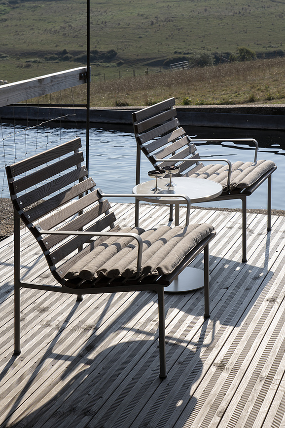 Coussin pour chaise de jardin Traverse 51 x 39,5 cm, gris foncé