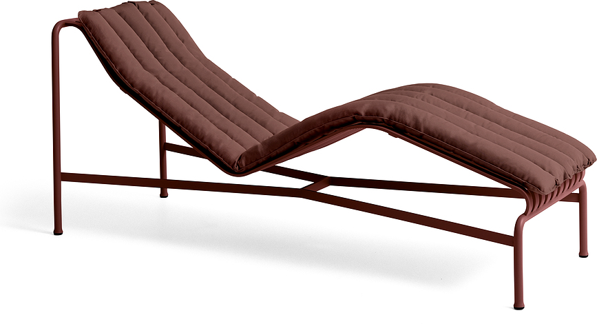 Coussin pour chaise longue de jardin Palissade 50 x 190 cm, gris