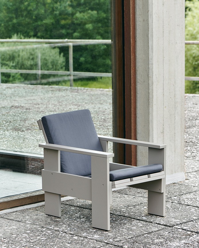 Coussin pour fauteuil Crate, gris