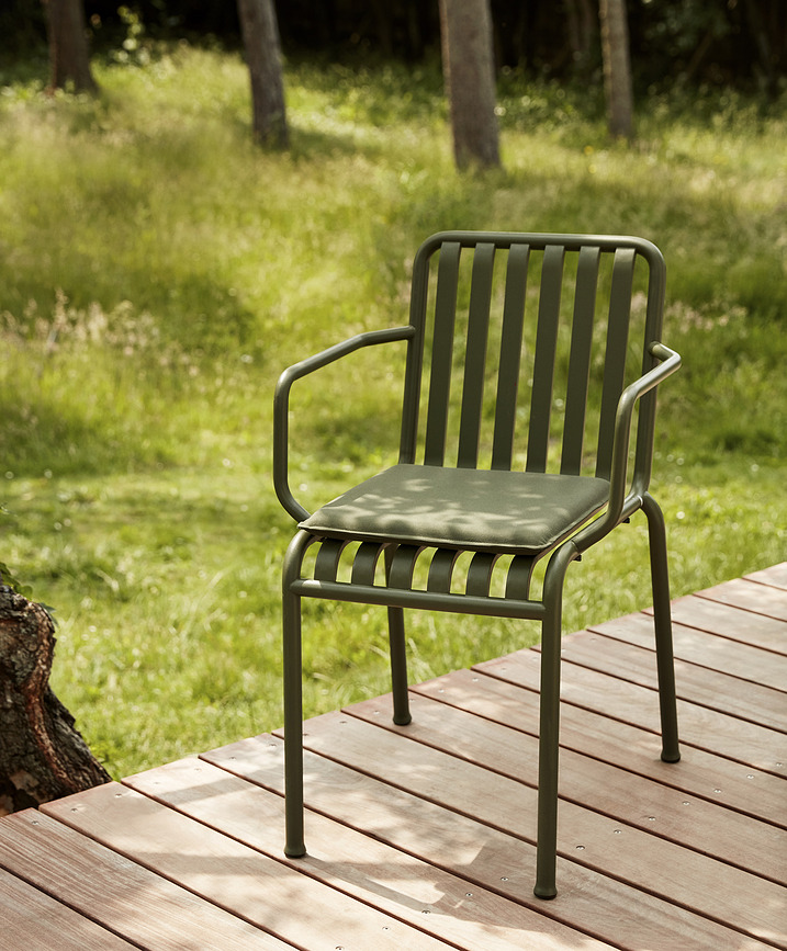 Coussin pour fauteuil de jardin Palissade 41,5 x 41,5 cm, gris