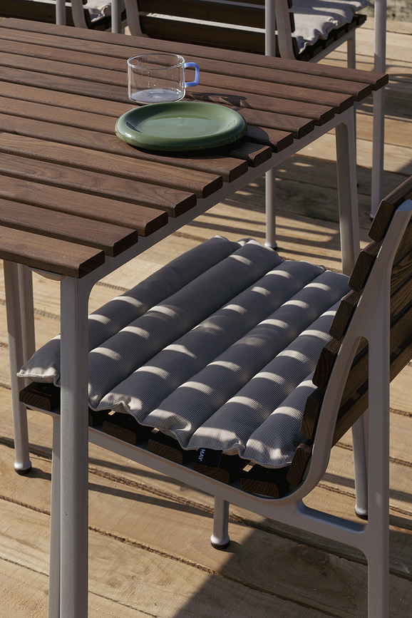 Coussin pour tabouret de jardin Traverse 39 x 39,5 cm, gris foncé