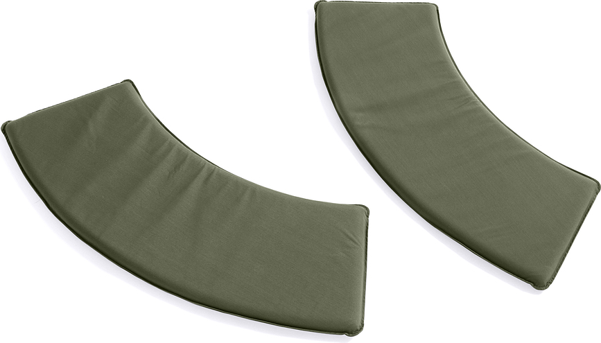 Coussins pour bancs de parc Palissade, olive, lot de 2