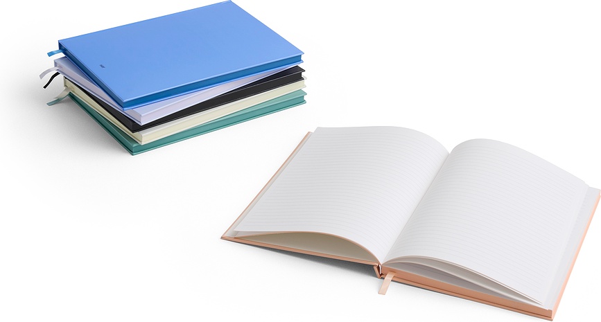 Cuaderno de tapa dura rayado Colour, B5, verde azulado