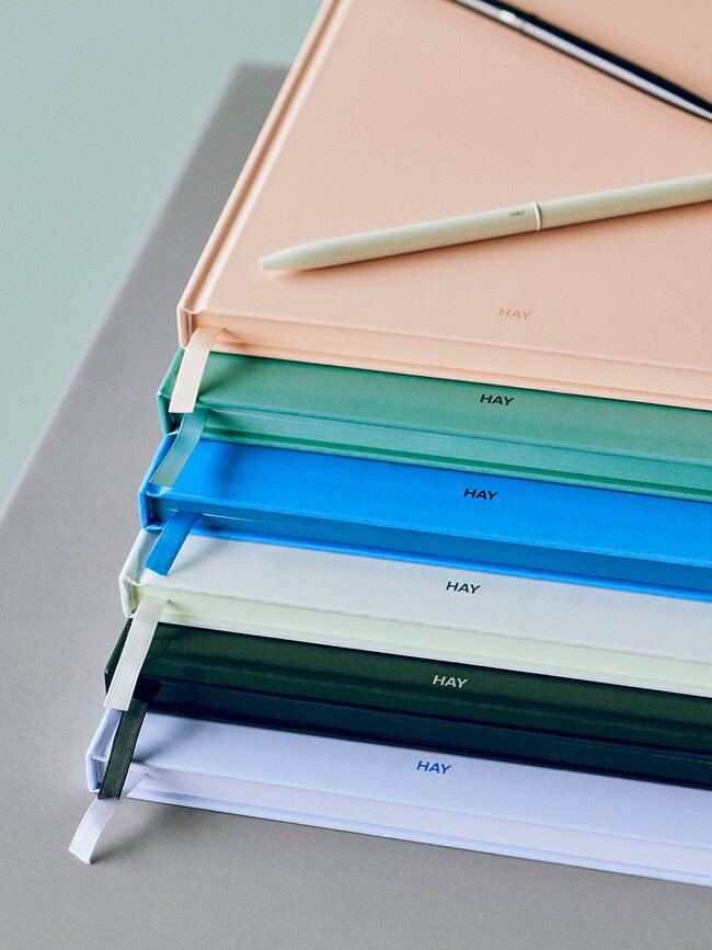 Cuaderno de tapa dura rayado Colour, B5, verde azulado