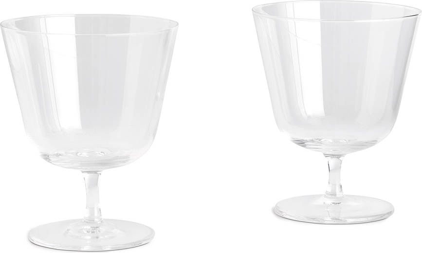 Curve Verres à pied, Lot de 2