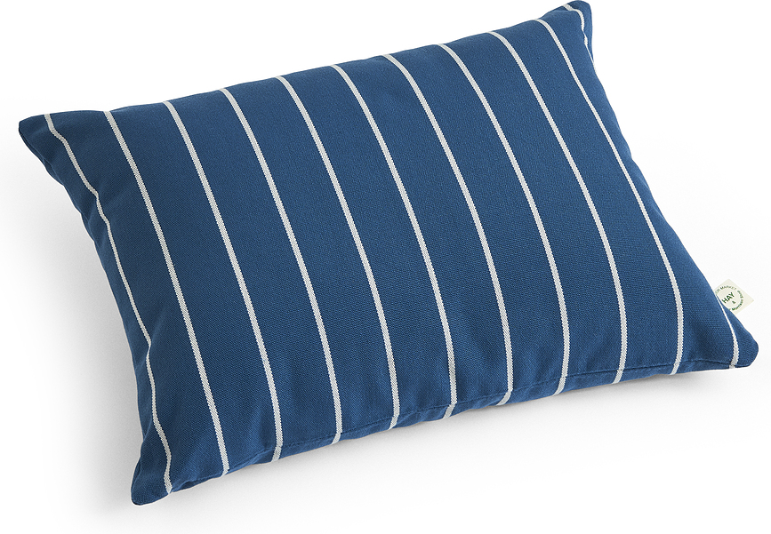 Cuscino da giardino Outdoor Market a righe 35 x 45 cm, blu