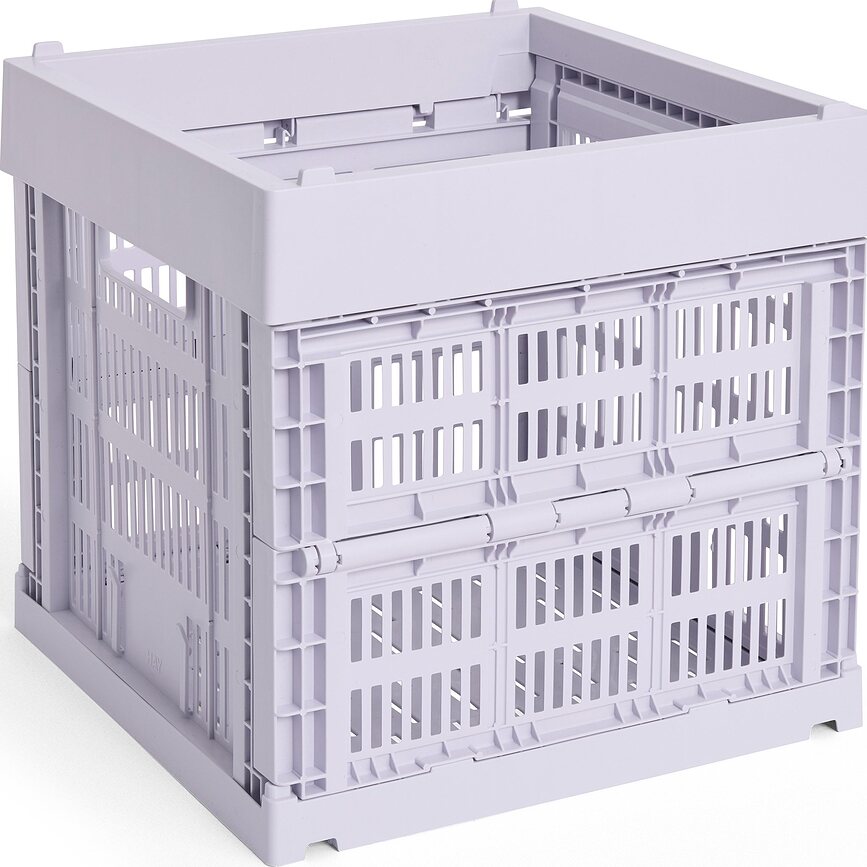 Dėžė Hay Colour Crate Cube, levandų spalvos