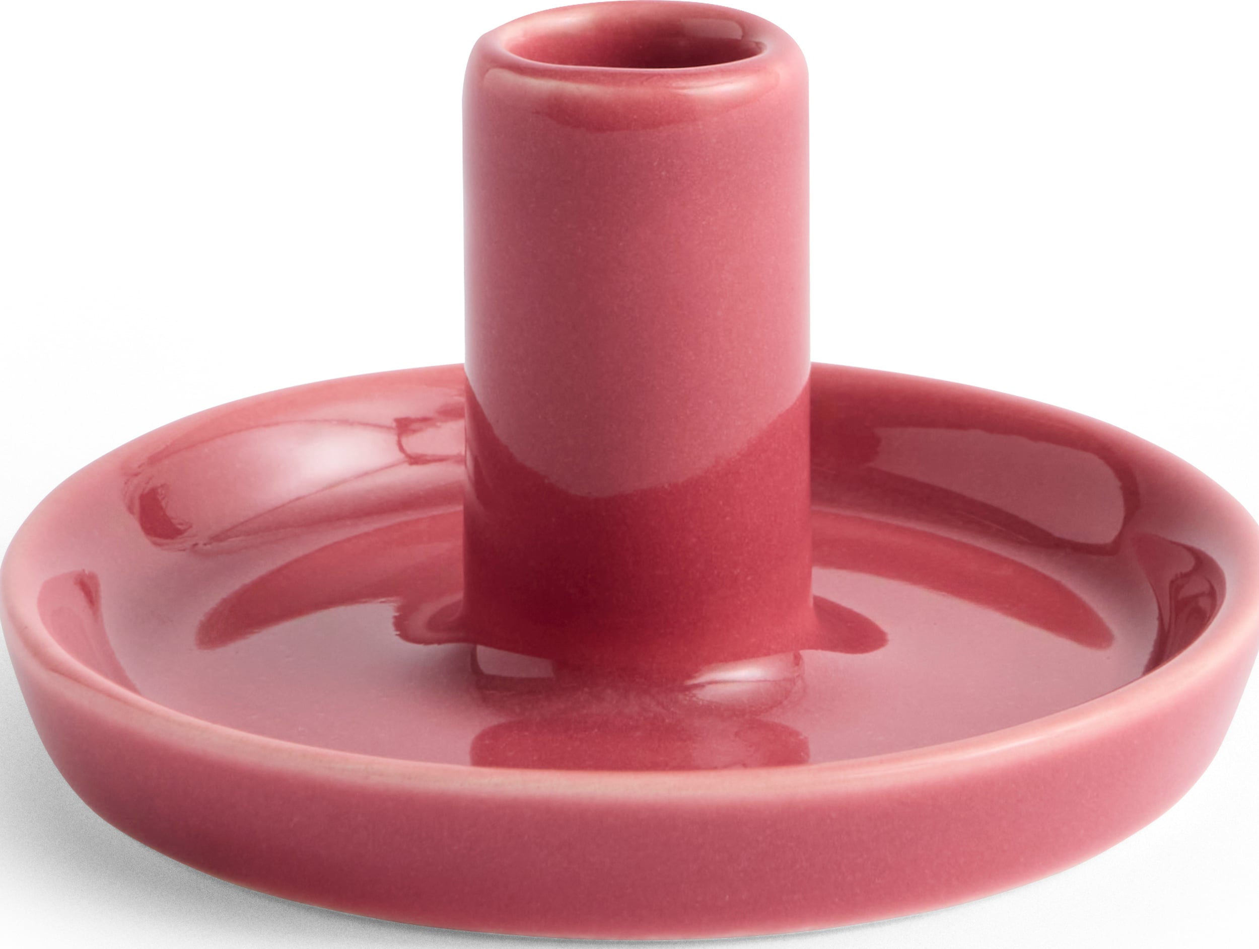 Disc Kerzenständer für Stabkerzen 7 cm, himbeerrot