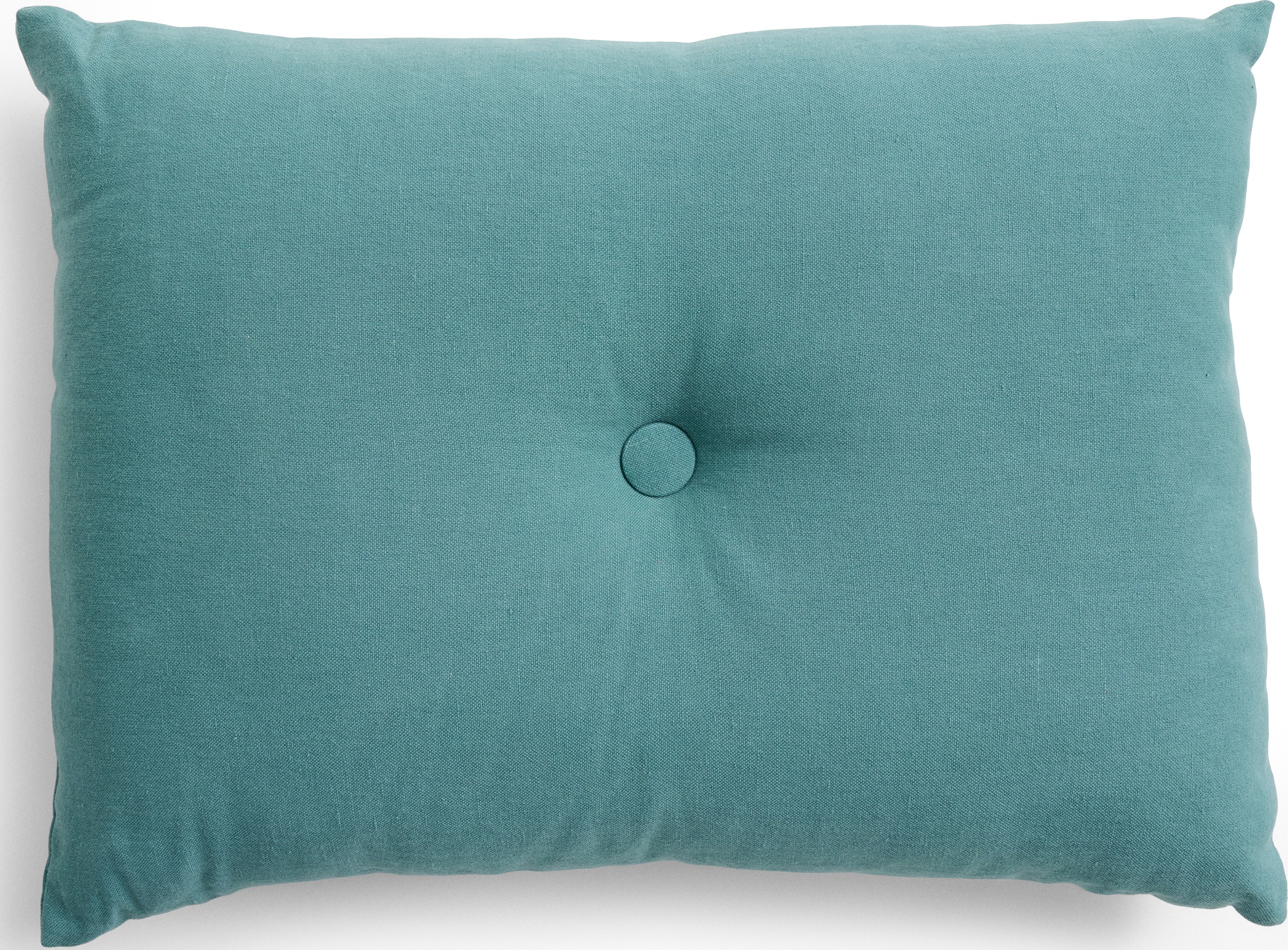 Dot Linen Dekokissen 45 x 60 cm, petrol