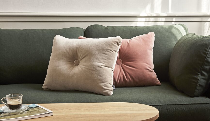 Dot Soft Διακοσμητικό Μαξιλάρι, 45 x 60 εκ., σκούρο πράσινο