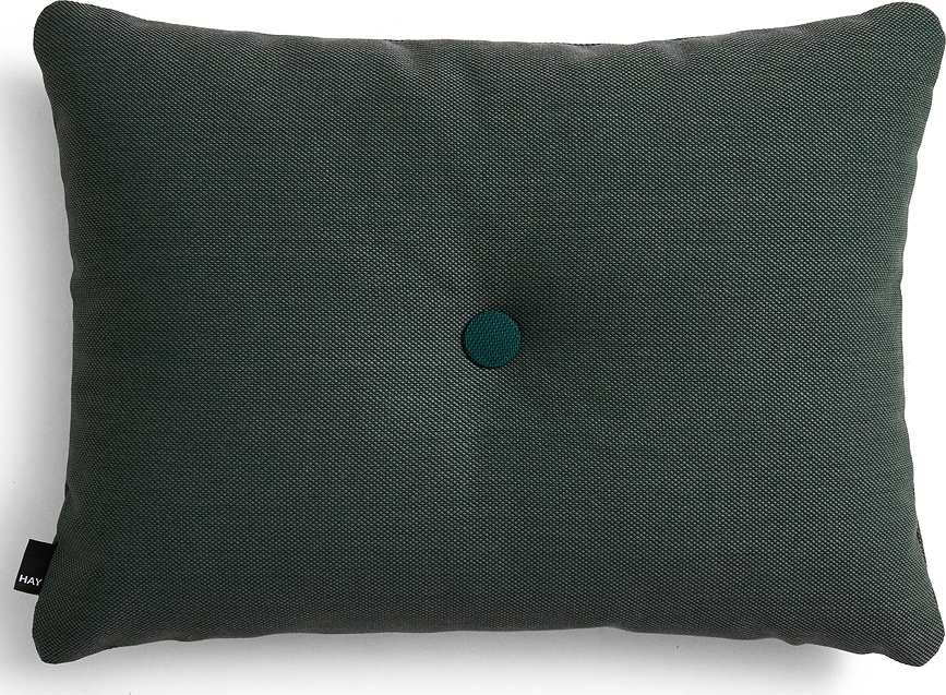 Dot Steelcut Trio Okrasna blazina, 45 x 60 cm, temno zelena