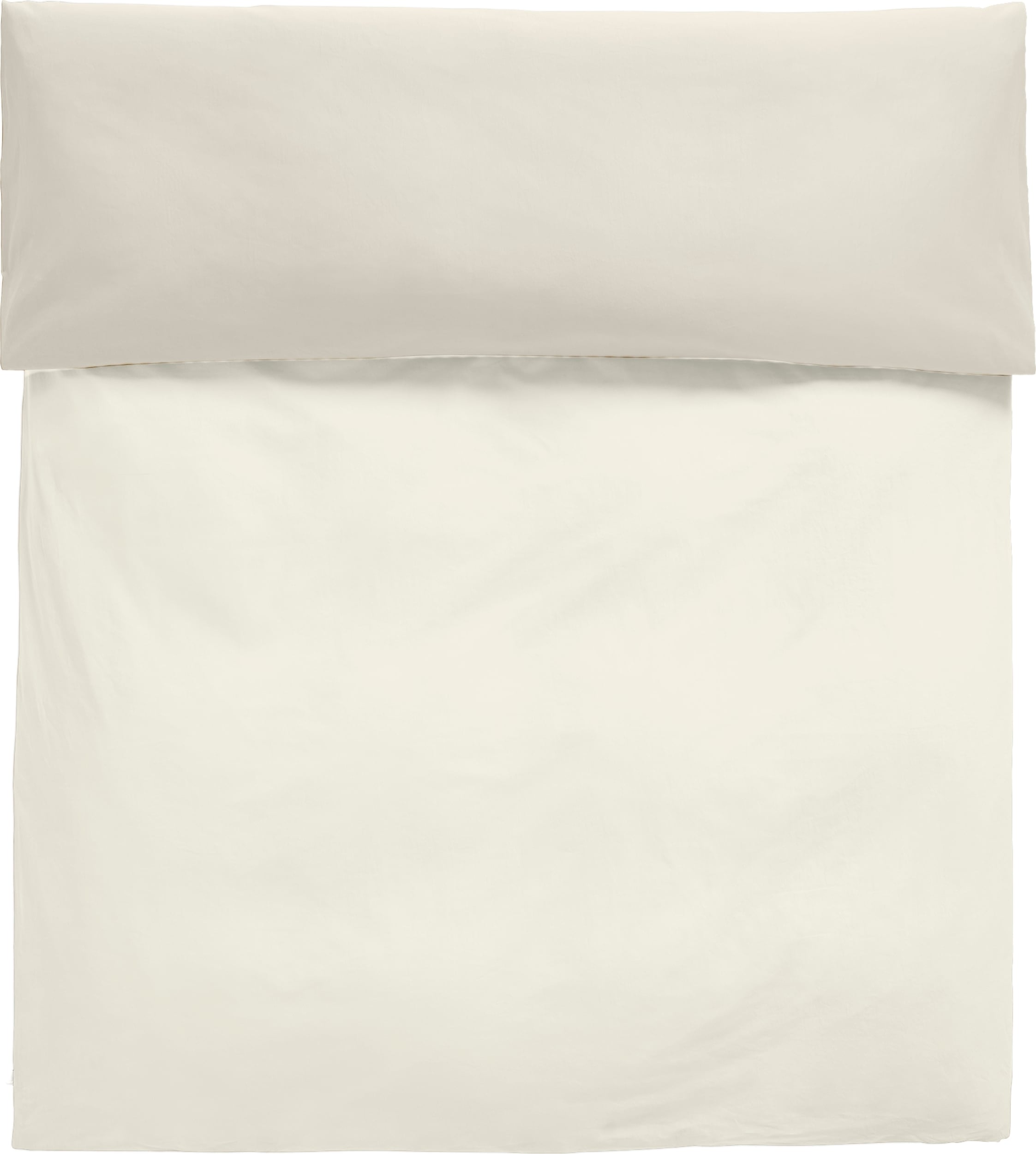 Duo Bettdeckenbezug 150 x 210 cm Elfenbein