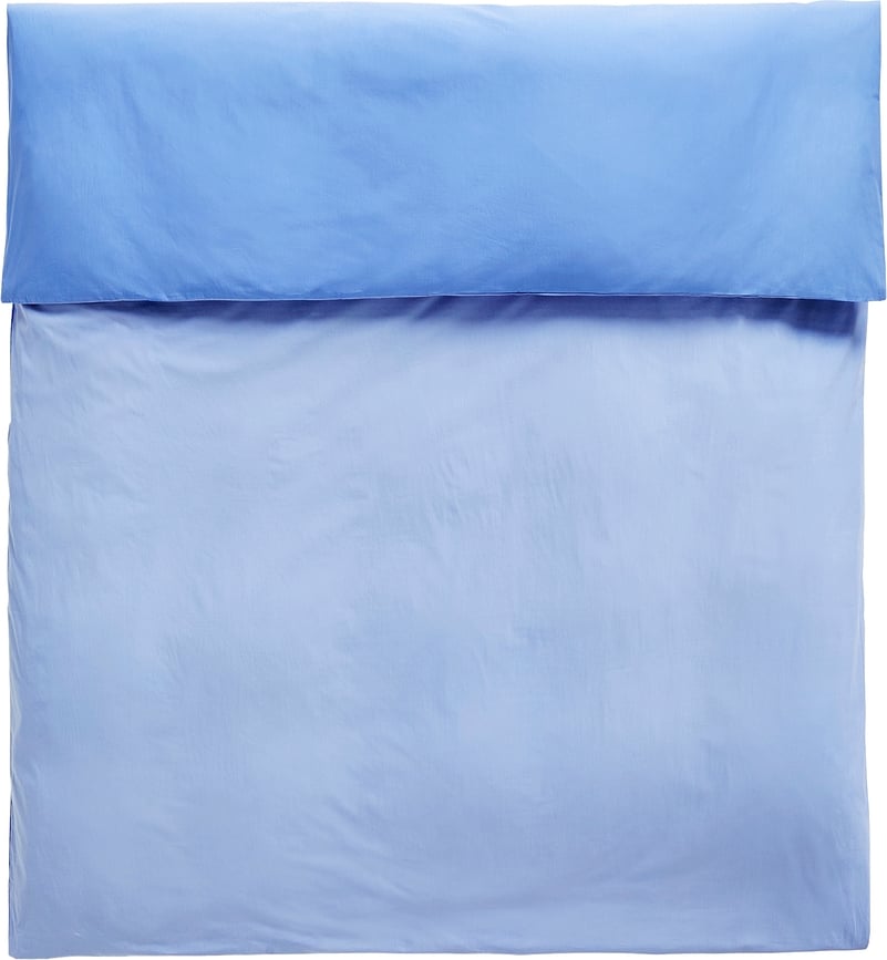 Duo Bettdeckenbezug 220 x 220 cm blau