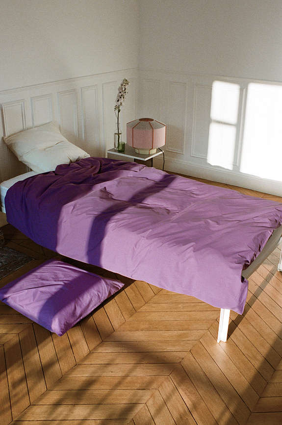 Duo Housse de Couette 150 x 210 cm, violette