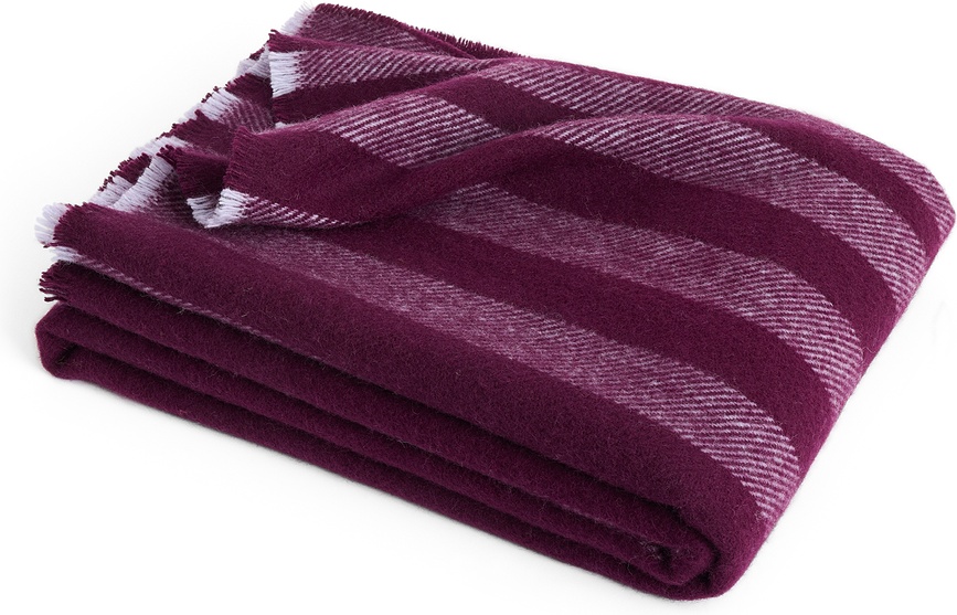 Duo Plaid 130 x 180 cm, prune