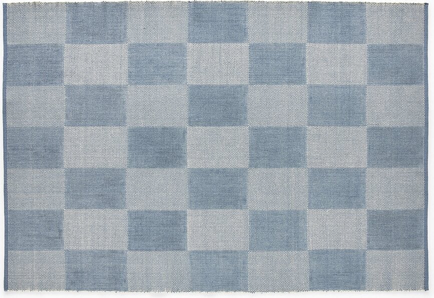Dywan Check 140 x 200 cm błękitny