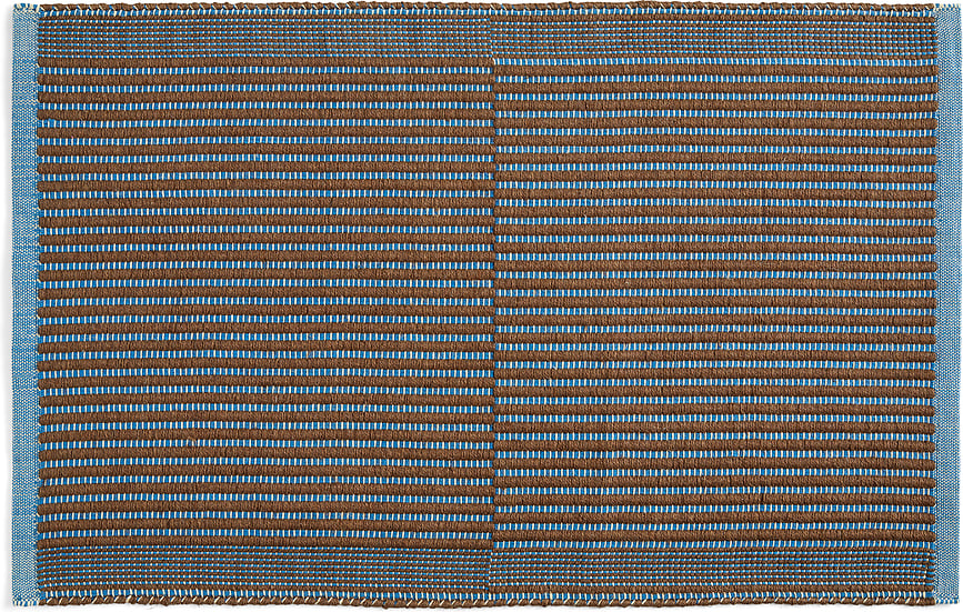 Dywanik Tapis brązowo-niebieski